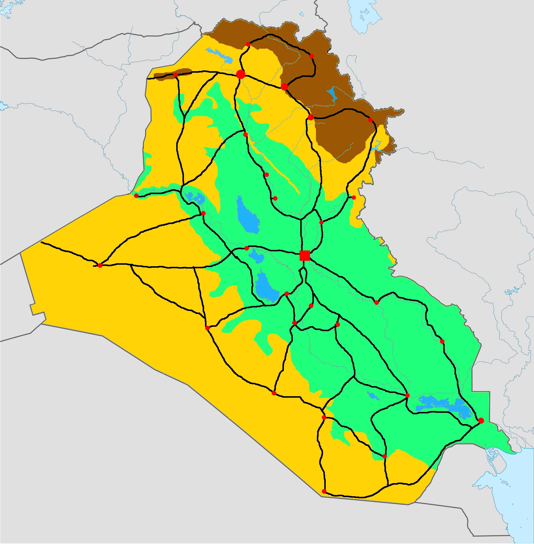 iraq phisical map2xcf
